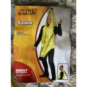BANANA Halloween Costume By Spirit Foam Funny Mens One Size Fits Most Never Worn